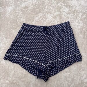 Victoria's Secret Navy and White Floral Pajama Shorts